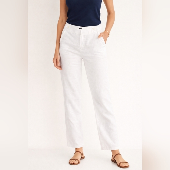 Talbots Pants - Talbots High Rise Linen Pants, 2P, Inseam 28